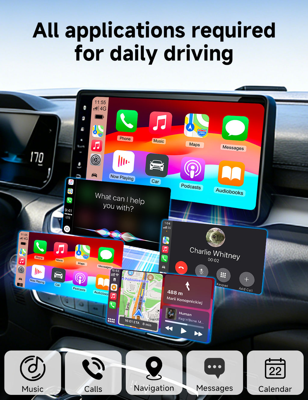 【Enhanced Version 2026】Aimoon Upgraded Version Mini Orange Cube Pro 3.0 Wireless CarPlay Adapter — For Cars 2017+, with Upgraded Chip & Instant Connect